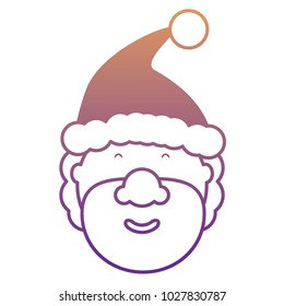 Cartoon santa claus icon