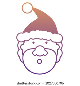 Cartoon santa claus icon