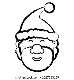 Cartoon santa claus icon