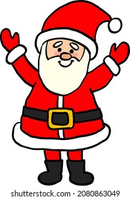cartoon santa claus vector image