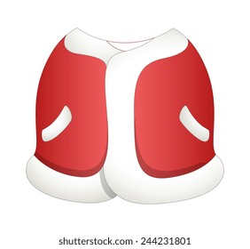Cartoon Santa Costume Vector