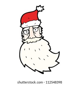 cartoon santa face