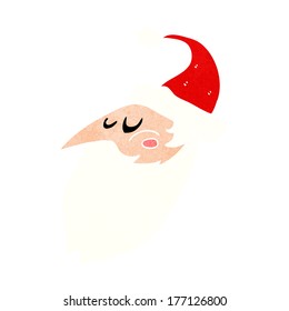 cartoon santa face