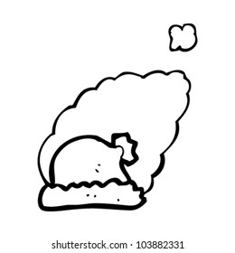 cartoon santa hat