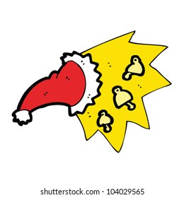 cartoon santa hat