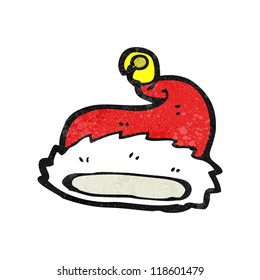 caricatura santa hat