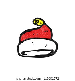 caricatura santa hat