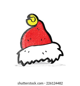 caricatura santa hat