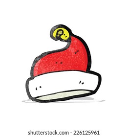 caricatura santa hat