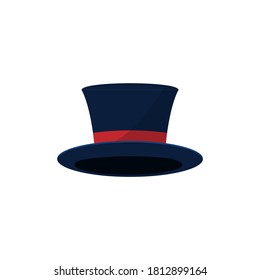 Cartoon Santa hat isolated on white vector