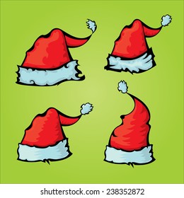 cartoon Santa red icon