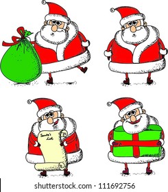 Cartoon Santa's