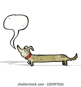 cartoon sausage dog