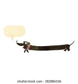 cartoon sausage dog