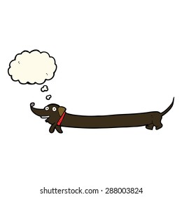 cartoon sausage dog