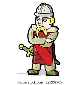 cartoon saxon warrior