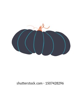  cartoon scandinavian style Halloween pumpkin design. Funny halloween card. Party invitation design.
