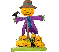 Cartoon Scarecrow Character