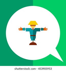 Cartoon scarecrow icon