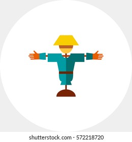 Cartoon scarecrow icon