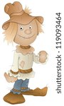 Cartoon Scarecrow - Vector Illustration