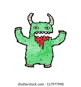 cartoon scary monster