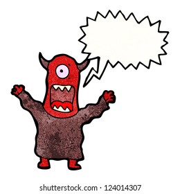 cartoon scary monster