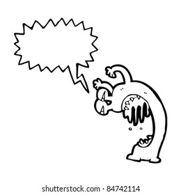 monstruo de miedo de las caricaturas