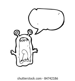 cartoon scary monster