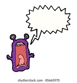 cartoon scary monster
