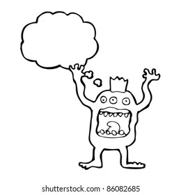 monstruo de miedo de las caricaturas