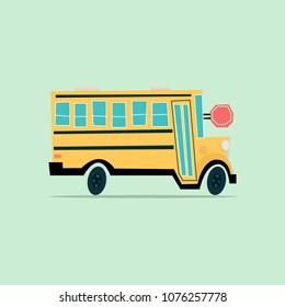 cartoon school bus 