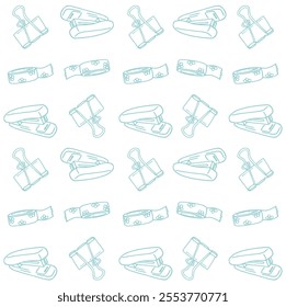 Cartoon school equipment pattern icons