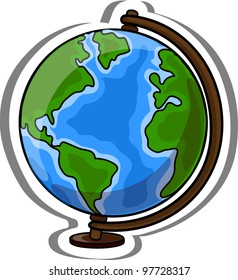 Cartoon School  Globe