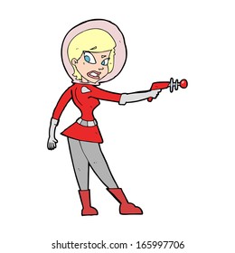 cartoon sci fi girl