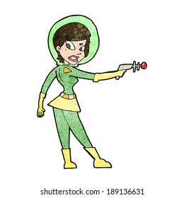 Cartoon Sci Fi Girl Stock Vector (Royalty Free) 189136631 | Shutterstock