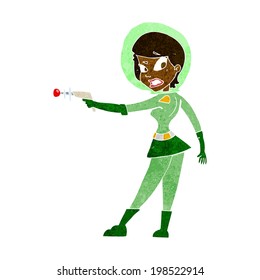 cartoon sci fi girl