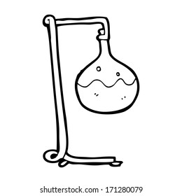 experimento de ciencia de dibujos animados