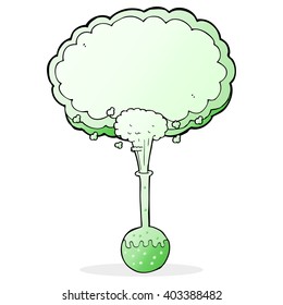 cartoon science experiment with space for text