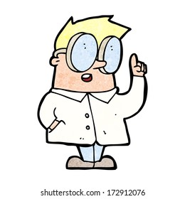 cartoon scientist