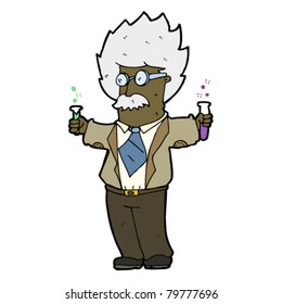 científico de caricaturas