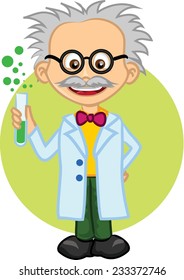 Cartoon Scientists Professor Stock Vector (Royalty Free) 233372746 ...