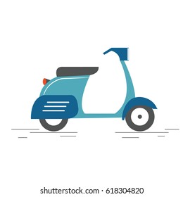 Cartoon scooter vector illsutaration