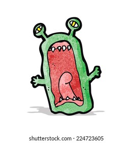 cartoon screaming alien