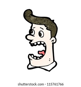 Cartoon Screaming Man Stock Vector (Royalty Free) 115761766 | Shutterstock