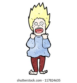 cartoon screaming man