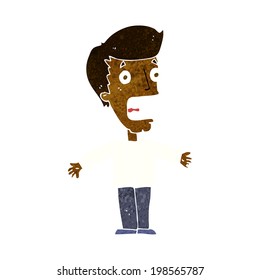 cartoon screaming man