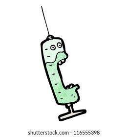 cartoon screaming needle