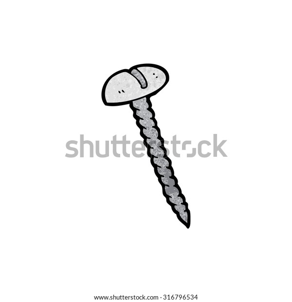 Cartoon Screw Stock Vector Royalty Free 316796534