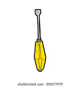 cartoon screwdriver